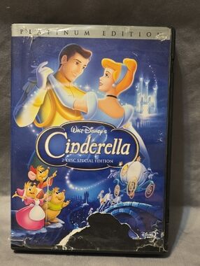 Disney Cinderella Classic DVD - Blue and Gold Artwork